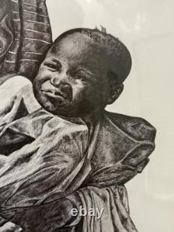 RARE Vintage 1974 African American BLACK ARTS Lithograph, LAWHORN Signed