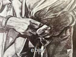 RARE Vintage 1974 African American BLACK ARTS Lithograph, LAWHORN Signed