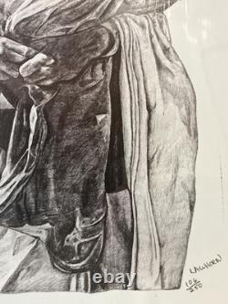 RARE Vintage 1974 African American BLACK ARTS Lithograph, LAWHORN Signed