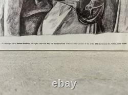 RARE Vintage 1974 African American BLACK ARTS Lithograph, LAWHORN Signed