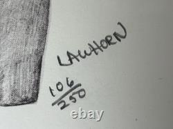 RARE Vintage 1974 African American BLACK ARTS Lithograph, LAWHORN Signed