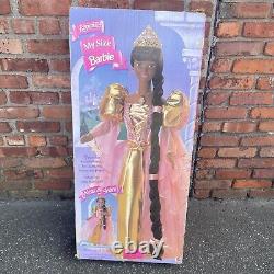 RARE Vintage 1997 MATTEL My Size Barbie African American Rapunzel With Box