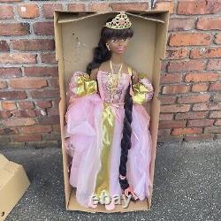 RARE Vintage 1997 MATTEL My Size Barbie African American Rapunzel With Box