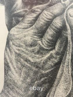 RARE Vintage African American BLACK Woman Portrait Lithograph, Charles WHITE RARE Vintage African American BLACK Woman Portrait Lithograph, Charles WHITE