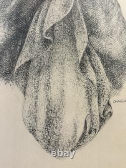 RARE Vintage African American BLACK Woman Portrait Lithograph, Charles WHITE