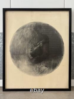 RARE Vintage African American Black VISION Portrait Lithograph, Charles WHITE