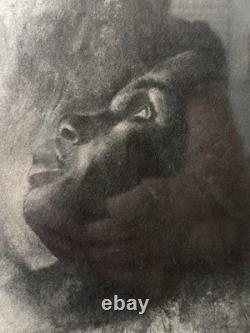 RARE Vintage African American Black VISION Portrait Lithograph, Charles WHITE