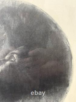 RARE Vintage African American Black VISION Portrait Lithograph, Charles WHITE