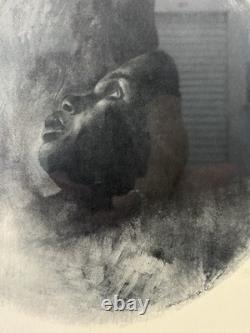 RARE Vintage African American Black VISION Portrait Lithograph, Charles WHITE