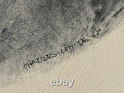 RARE Vintage African American Black VISION Portrait Lithograph, Charles WHITE