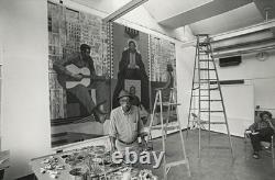 RARE Vintage African American Black VISION Portrait Lithograph, Charles WHITE