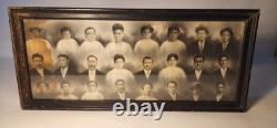 RARE c. 1895 CRAYON PORTRAIT PHOTO AFRICAN AMERICAN BLACK FAMILY COMPOSITE IMAGE
