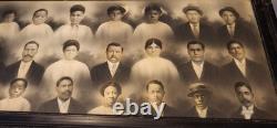 RARE c. 1895 CRAYON PORTRAIT PHOTO AFRICAN AMERICAN BLACK FAMILY COMPOSITE IMAGE