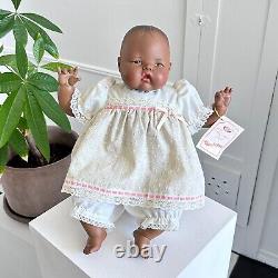 RARE vintage 1982 Ideal Newborn Baby Tiny Thumbelina 17 Black African American