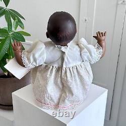 RARE vintage 1982 Ideal Newborn Baby Tiny Thumbelina 17 Black African American
