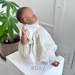 RARE vintage 1982 Ideal Newborn Baby Tiny Thumbelina 17 Black African American