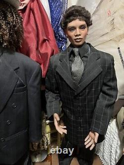 RUSTIE MANNEQUIN GWEN ROSS LIFE SIZE 44 Realistic ARTIST DOLL AFRICAN AMERICAN