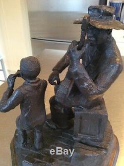 Randolph Franklin Dial Mr Bojangles Bronze Sculpture Black African American