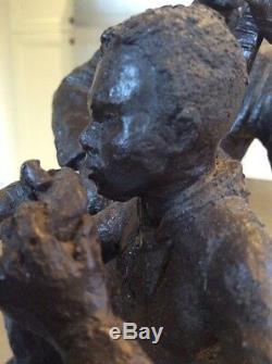 Randolph Franklin Dial Mr Bojangles Bronze Sculpture Black African American