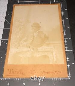 Rare 1890s African American Man CIRCUS Little Person Black History WENDT PHOTO