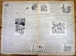 Rare 1891 African-American newspaper with political CARTOONS of the JIM CROW ERA