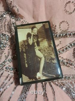 Rare 1920s African American Flapper Photo Trinket Box Jazz Age Vanity Black