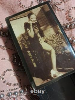 Rare 1920s African American Flapper Photo Trinket Box Jazz Age Vanity Black