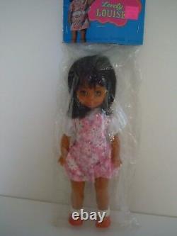 Rare 1970's Big Eyes African American / Black Doll, Mod Doll, Prize Giveaway Doll