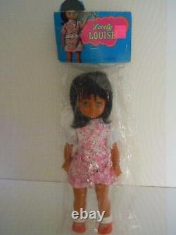 Rare 1970's Big Eyes African American / Black Doll, Mod Doll, Prize Giveaway Doll