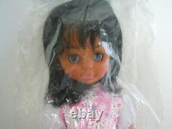 Rare 1970's Big Eyes African American / Black Doll, Mod Doll, Prize Giveaway Doll