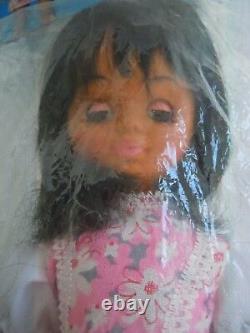 Rare 1970's Big Eyes African American / Black Doll, Mod Doll, Prize Giveaway Doll
