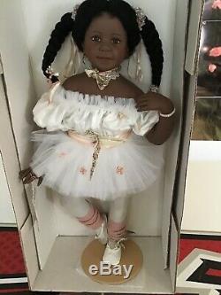 Rare 28 Jasmine Gadco Rotraut Schrott Black Ballerina Doll Nib Coa Ship Intl