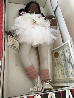 Rare 28 Jasmine Gadco Rotraut Schrott Black Ballerina Doll Nib Coa Ship Intl