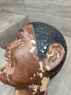 Rare 48 Poloron Christmas Blow Mold African American Black Choir Caroler READ