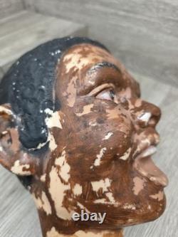 Rare 48 Poloron Christmas Blow Mold African American Black Choir Caroler READ