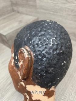 Rare 48 Poloron Christmas Blow Mold African American Black Choir Caroler READ