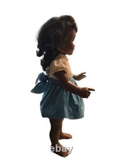 Rare African American Black Chatty Cathy 1962, Original Dress, And Extra Dress