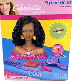 Rare African American Christie Styling Head Barbie 2000 Ventage