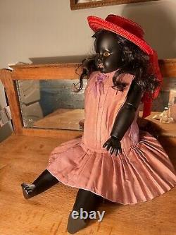 Rare Antique Black Bisque Armand Marseille DollPrecious Child Doll