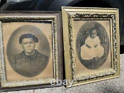 Rare BLACK Mother & BABY AFRICAN AMERICAN ANTIQUE PHOTO Civil War Era Portrait