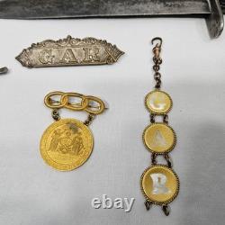 Rare Black African American Union Civil War Soldier Lot Including Bowie Knife