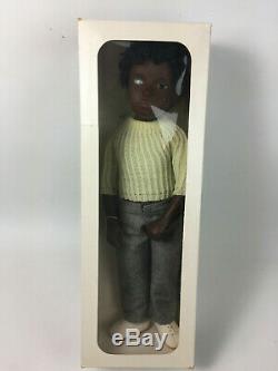 Rare Dark Skin Black Sasha Caleb 318 Doll Sweater & Pants Trendon England 16 in