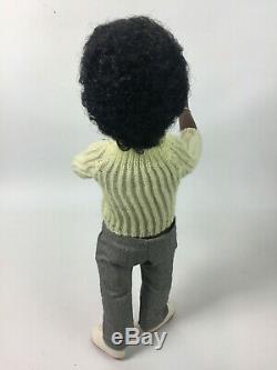 Rare Dark Skin Black Sasha Caleb 318 Doll Sweater & Pants Trendon England 16 in