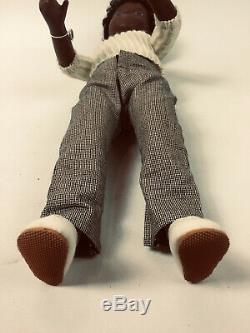 Rare Dark Skin Black Sasha Caleb 318 Doll Sweater & Pants Trendon England 16 in
