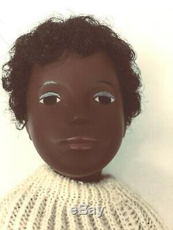 Rare Dark Skin Black Sasha Caleb 318 Doll Sweater & Pants Trendon England 16 in