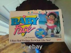 Rare! Galoob 1990 Baby Face So Playful Penny Black African American (nib)