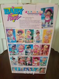 Rare! Galoob 1990 Baby Face So Playful Penny Black African American (nib)