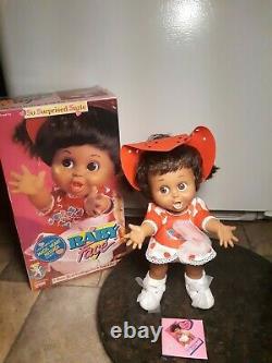 Rare! Galoob 1990 Baby Face So Surprised Suzie Black African American Doll