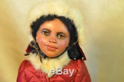 Rare HTF OOAK Anna Abigail Brahms 19 Black Girl Doll Original Marked VGC