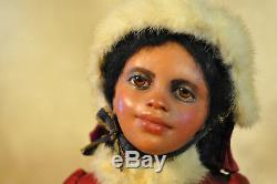 Rare HTF OOAK Anna Abigail Brahms 19 Black Girl Doll Original Marked VGC